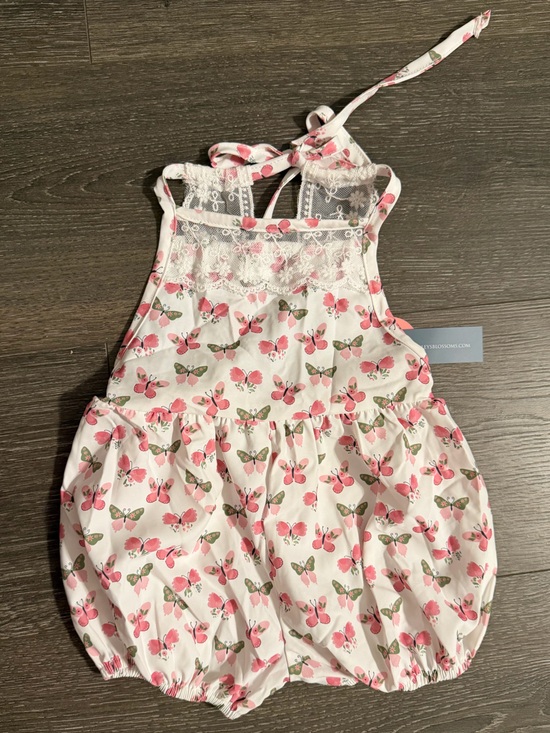 Bailey’S Blossoms Other - Bailey’s Blossoms Baby Girls Pink Butterfly Bubble Romper